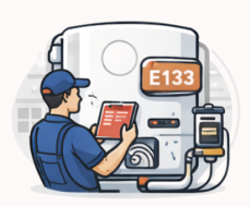 TopFix engineer diagnosing boiler error code — boiler repair South London