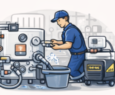 Power flush of central heating system — TopFix plumbing South London